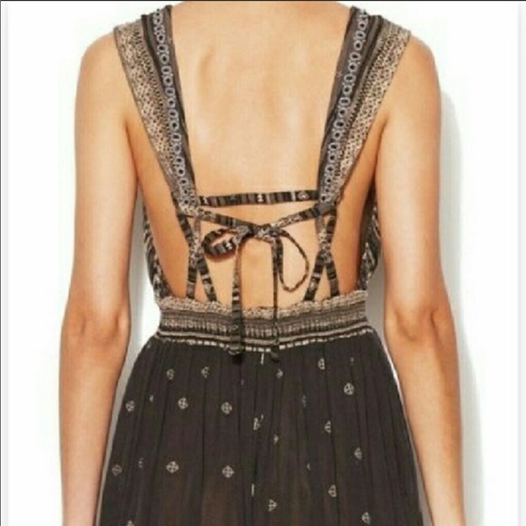 ❌SOLD❌ Free People Boho Wide Leg Jumpsuit Romper - Picture 6 of 8